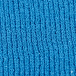 High-magnification view of the dense, soft microfiber weave that makes the lens cleaner cloth safe and effective.