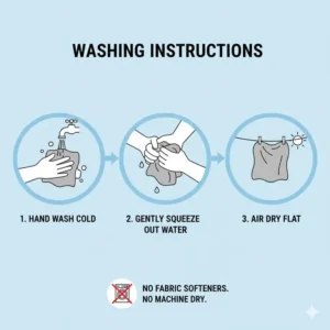 A hand-washable and reusable eyeglass lens cleaning cloth for long-term maintenance.