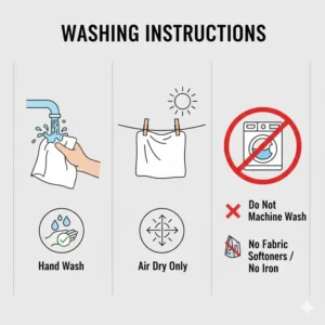 An image warning users against using rough materials instead of a designated sunglass cleaning cloth to prevent scratches.