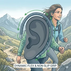 Senior adult playing with a toddler while wearing stable and secure cable temple eyeglass frames.