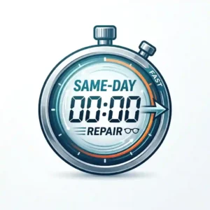 8: Fast same-day service at our reliable glasses repair shop.